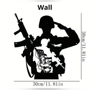 Metal ground stakes & wall decor, Soldiers, asstd. sizes, $18++